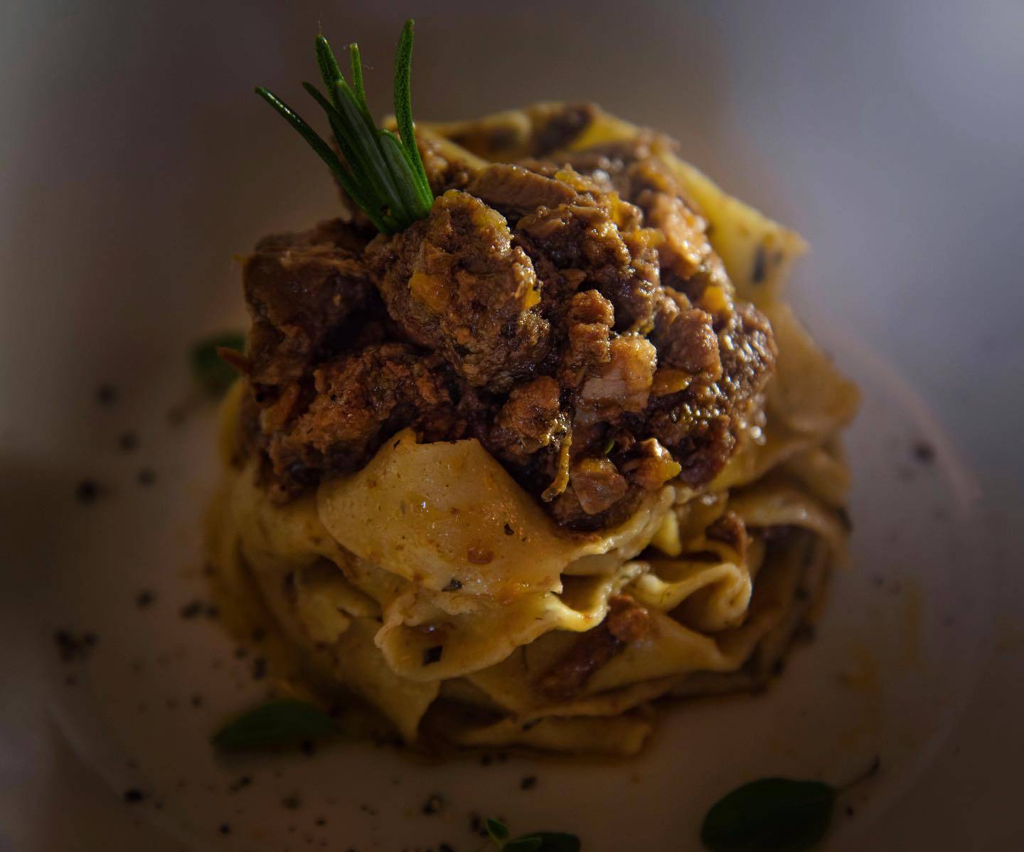 Will our Chef be able to to brighten up your Thursday with pork ribs sauce pappardelle with herbs and orange?